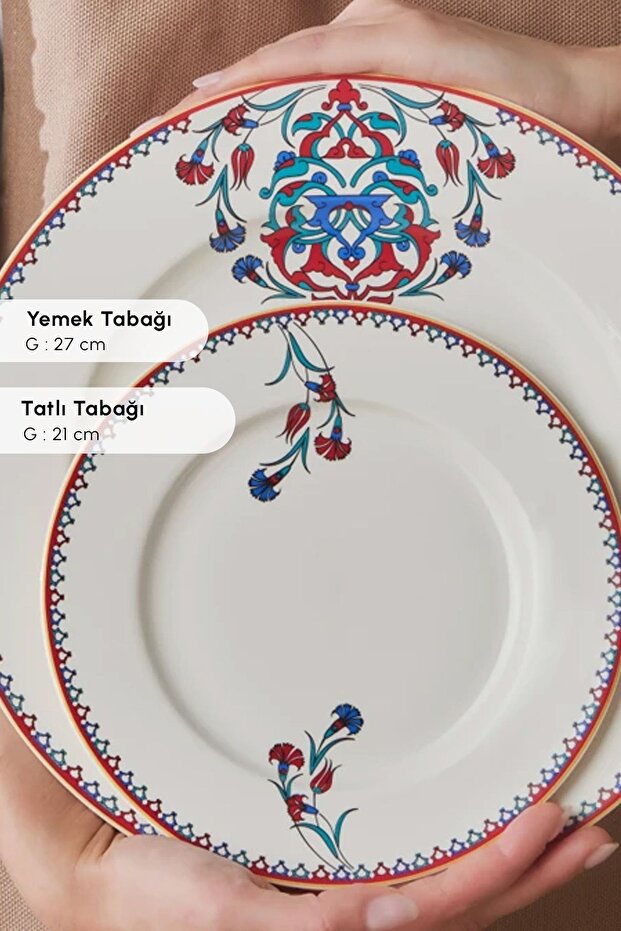 Elegance Bone Nakkaş 24 Parça 6 Kişilik Yemek Takımı - 5