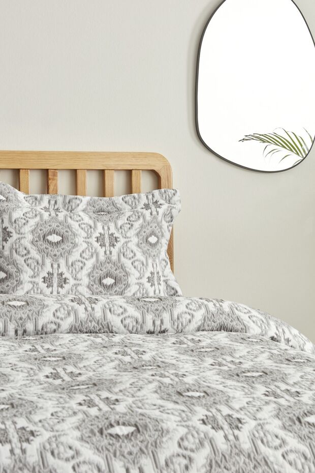 Neos Gray Double Bedspread Set - 4