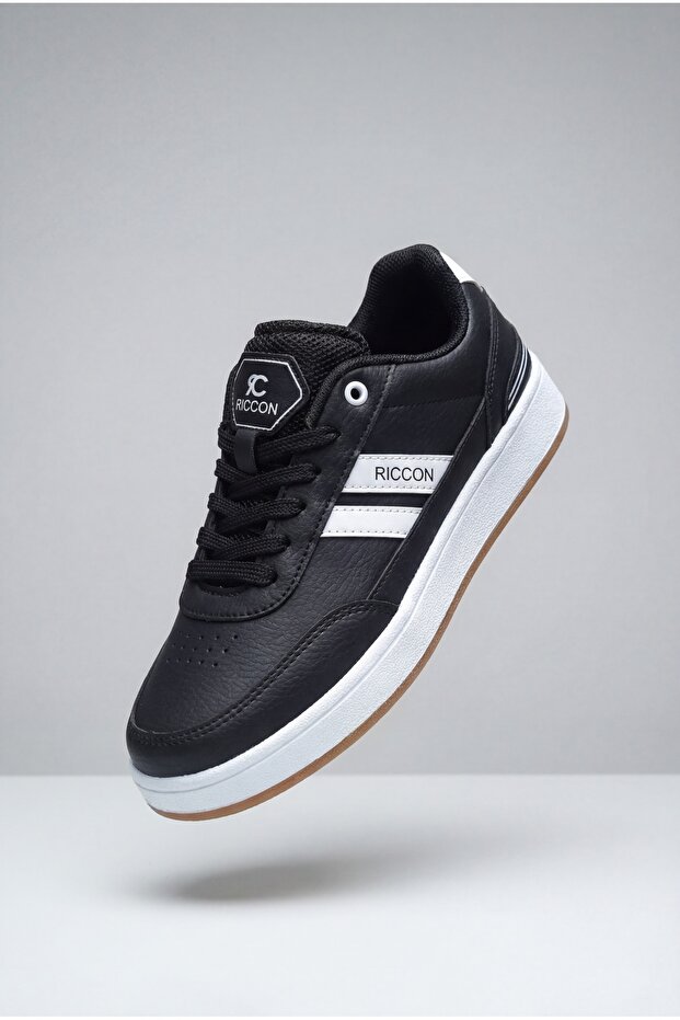 Unisex tenisky Zraudan 001234 Čiernobiely krep - 2