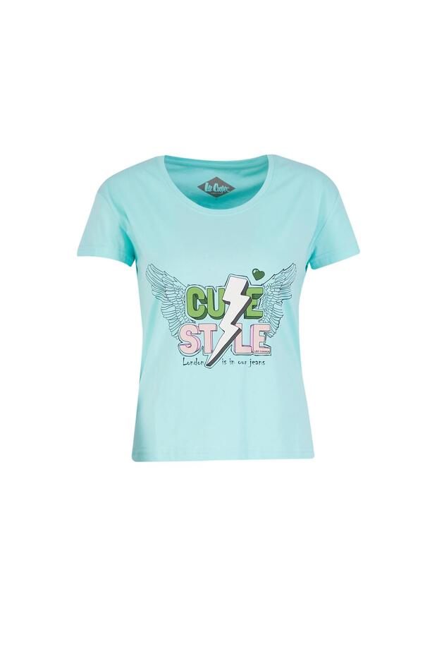 Elisa Women's 100% Cotton Crew Neck T-Shirt Mint