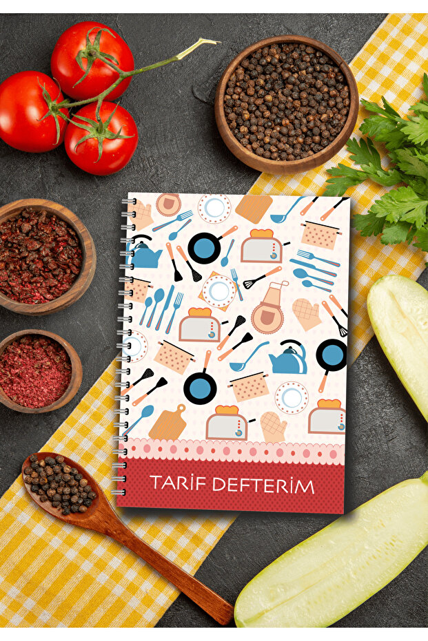 Recipe Book - Notepad for Food Recipes/100 Sheets / 5 Sections /15 cm X 21 cm
