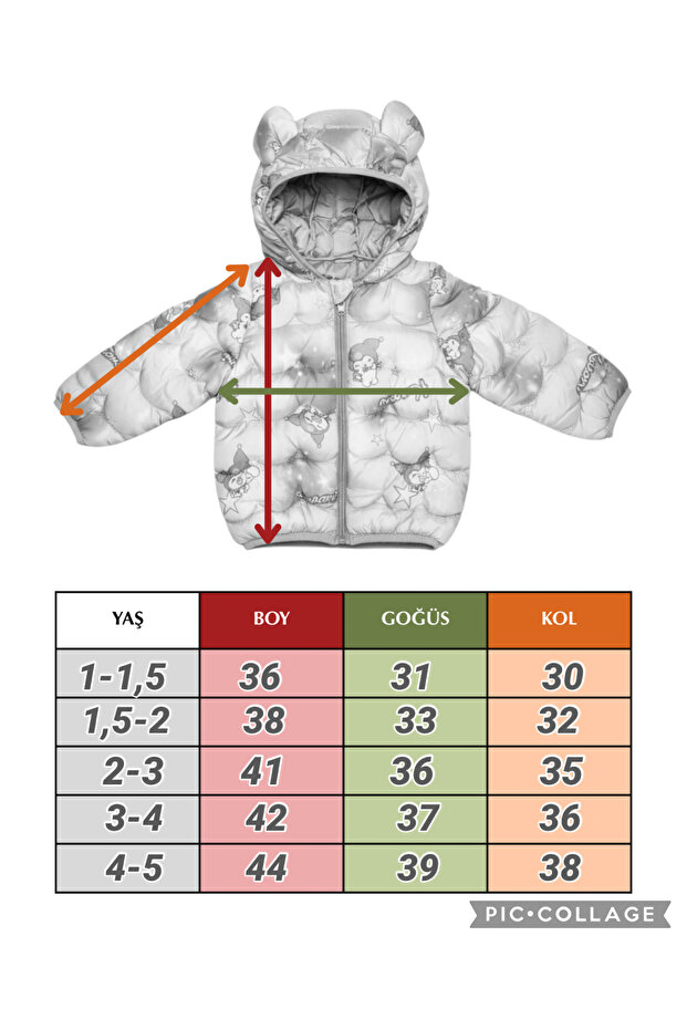 Çocuk Dinazor Desenli Şişme mont - 3