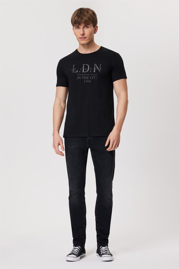 Ellery Men's 100% Cotton O-Neck T-Shirt Black