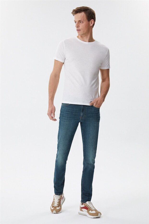 Gael Men's 100% Cotton Crew Neck T-Shirt Off-White
