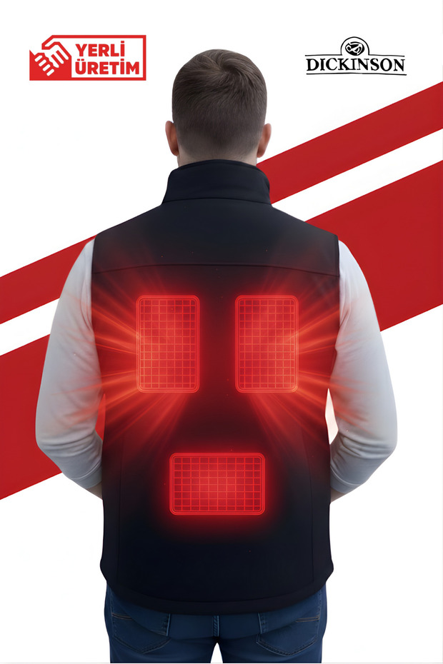 Softshell Isıtmalı Yelek Siyah - 2