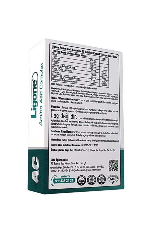 Amino Asit Complex 30 Bitkisel Kapsül - 2
