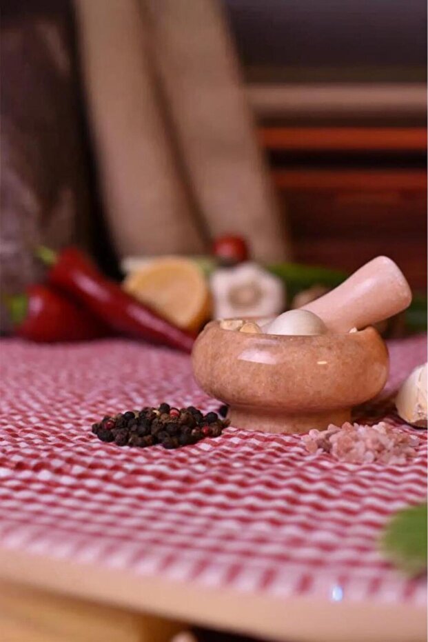 Mortero - Mermer Havan Sarı - 4