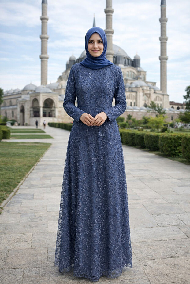 Nakış İşlemeli Abiye - 1