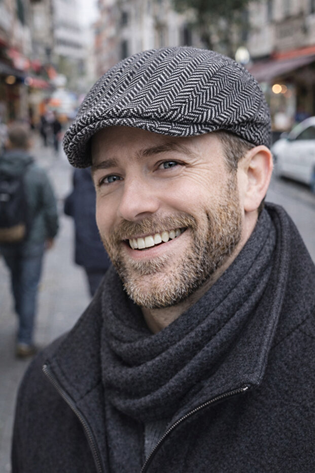 قبعة منقوشة بنمط جلد السمك من قماش كاشي - 1