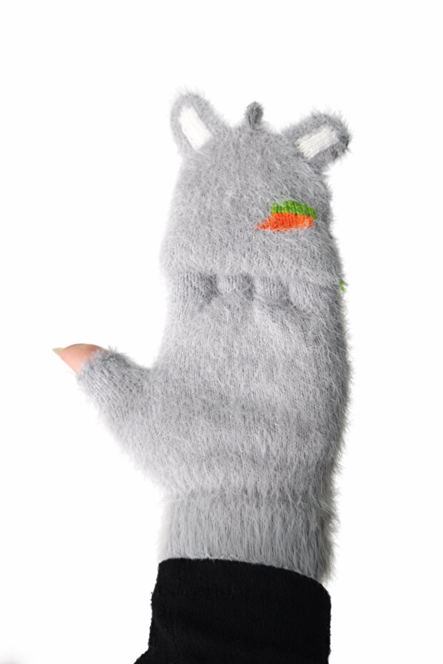 Mavi Havuç Detaylı Eldiven - 4