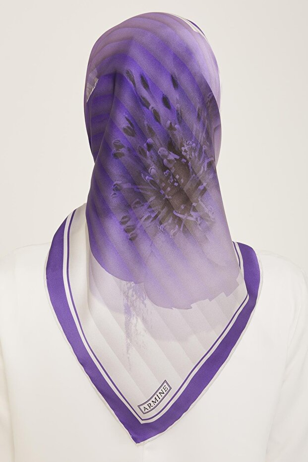 Eșarfă de mătase - 9100D-08 - Tivil - 4