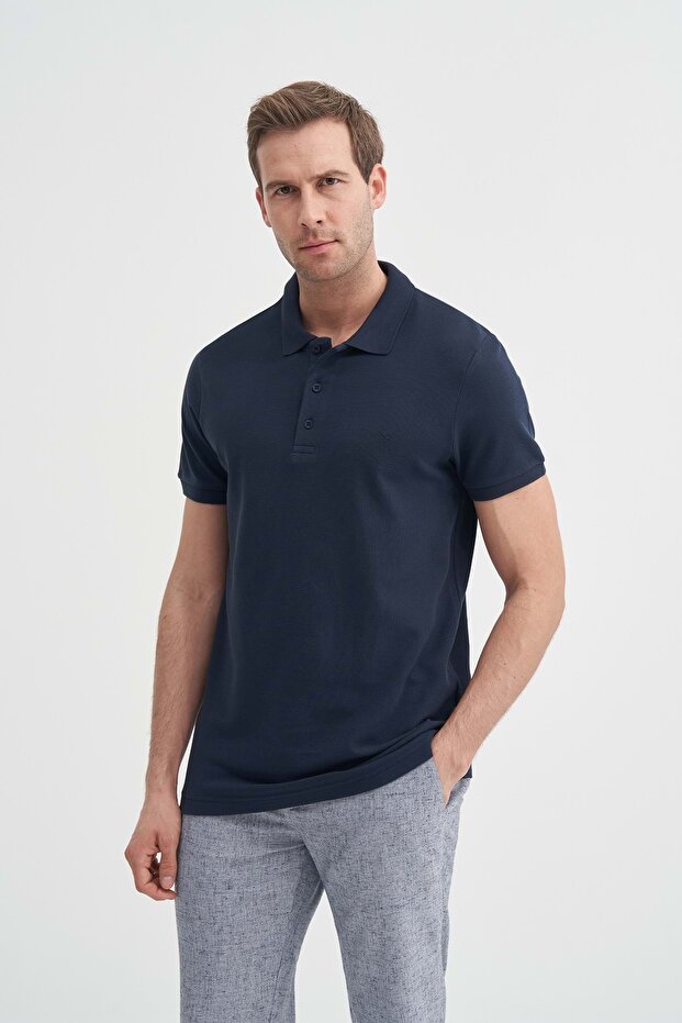 Men's 4613 Polo Pike T-Shirt Navy Blue