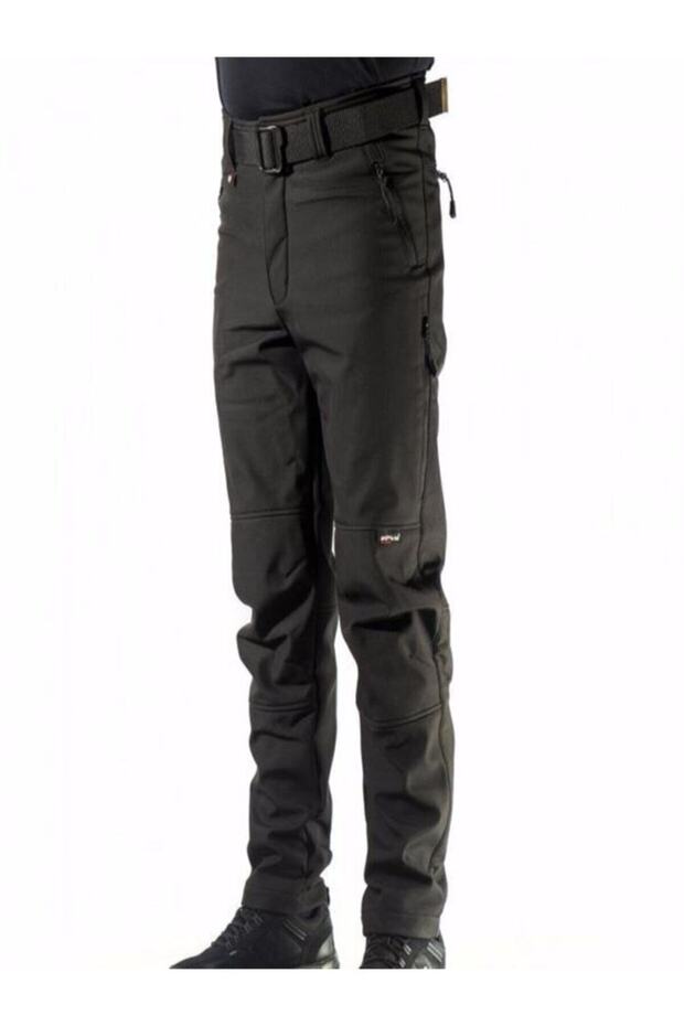 Siyah Softshell Pantolon - 6