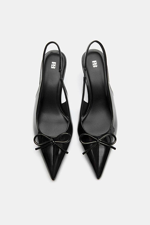 Fiyonklu topuklu ayakkabı - 3