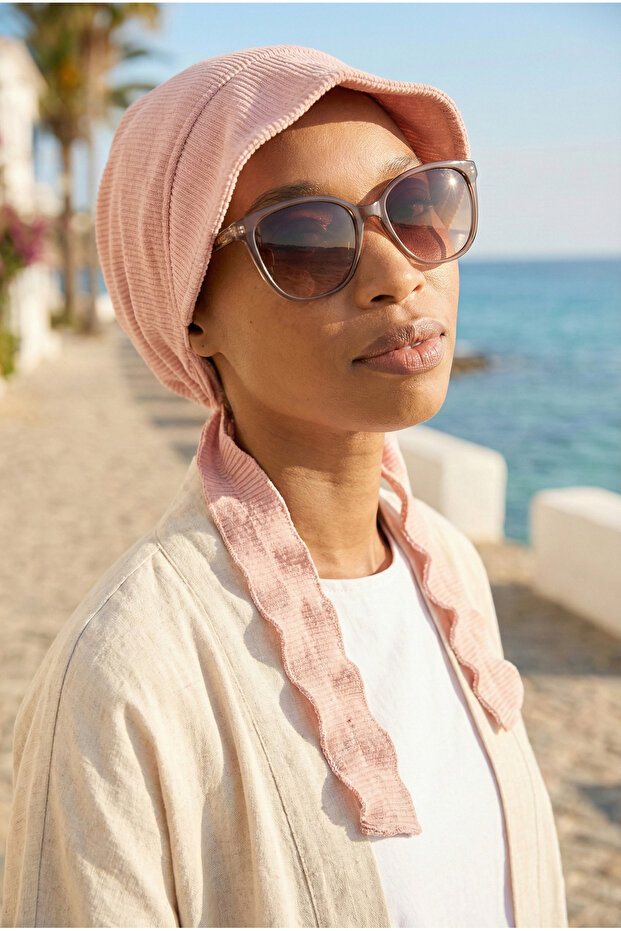 Pleated Hat Powder-Ready Turban Hijab Pool Cap Suitable for Medical Use