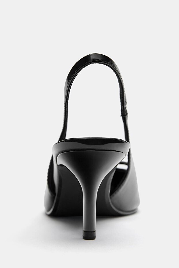 Fiyonklu topuklu ayakkabı - 5