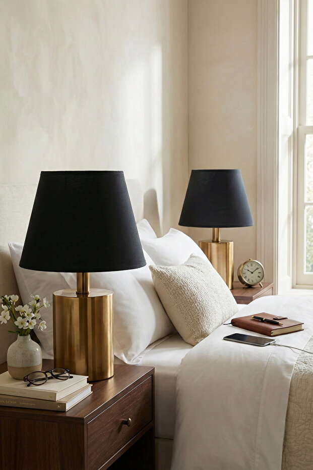 Samara Bronz Çift Abajur - 1