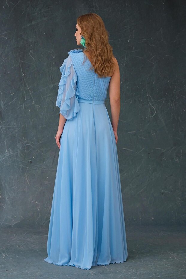 ELBISE ŞİFON TEK KOL - 7