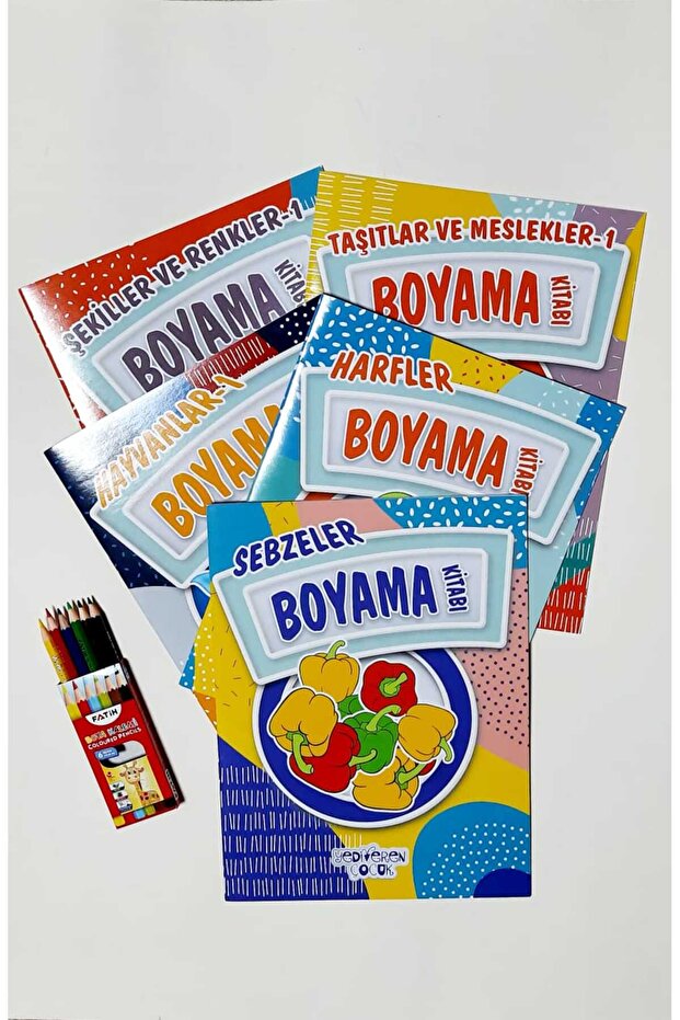 Pen and Gift Coloring Books Set-1 - 5 Book Set