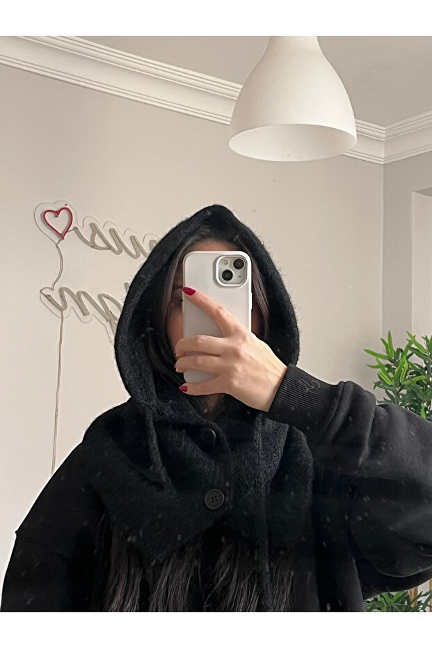 Düğmeli Balaclava - 1