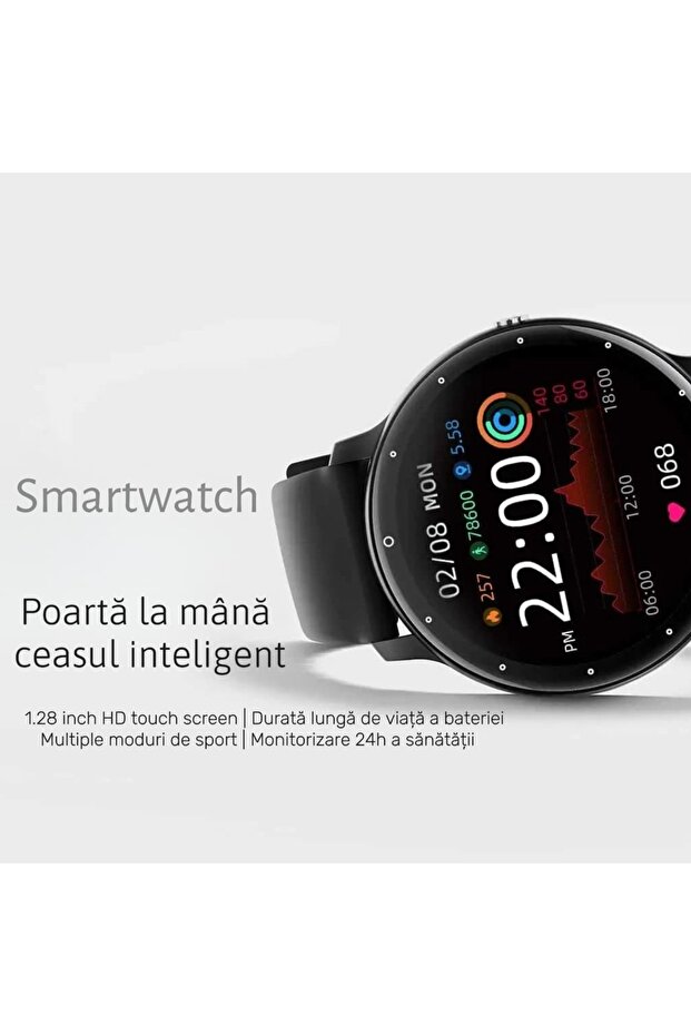 Blue Round Smartwatch - 3