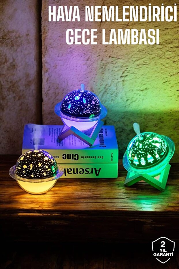 Air Humidifier Table and Night Light USB Projection Aromatherapy -