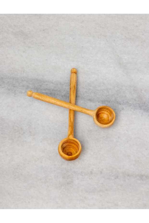 Ahşap Ölçü Kaşığı 2Li Set - 3