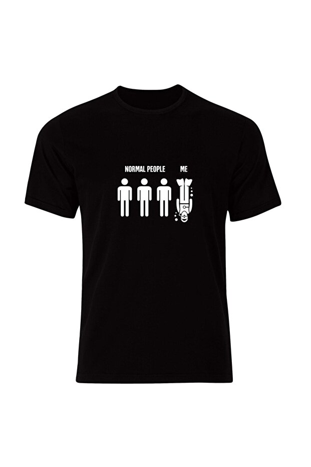 Swimming Diving Swimming Printed T-shirt