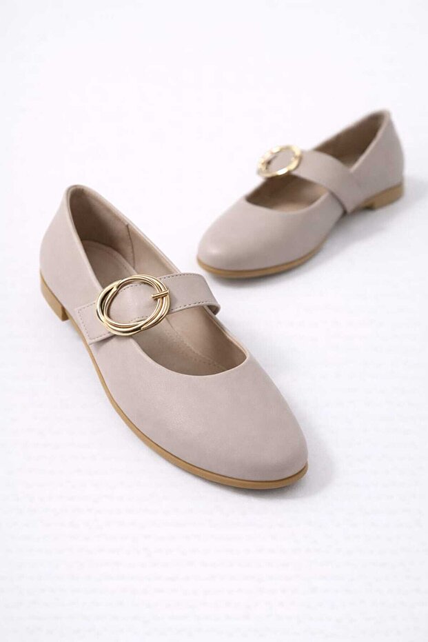 Women's Daily Comfortable Ballet Flats Thick Belted Women's Ballet Flats