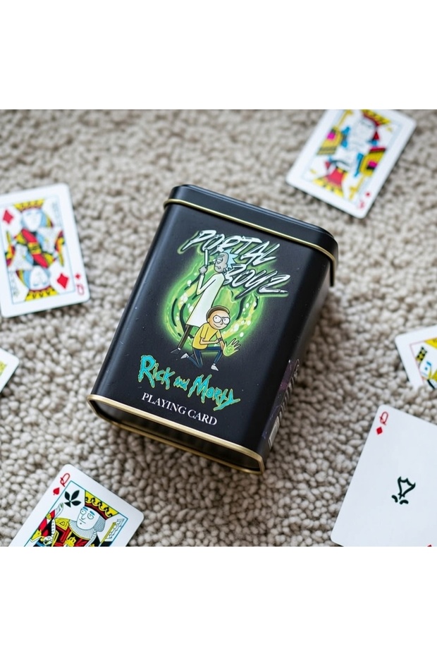 Rick & Morty Portal Boys Playing Card