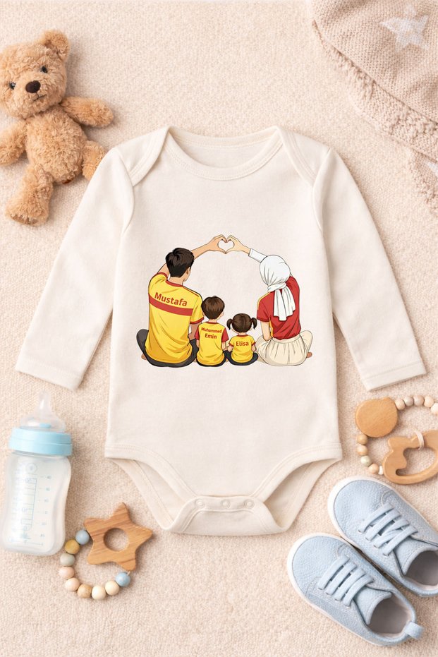 Baby Bodysuit with Funny Writing Lion Family Printed 100% Cotton Bodysuit (Newborn & Baby)
