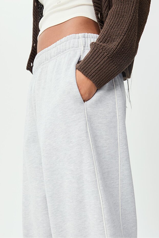 Şeritli jogger pantolon - 4