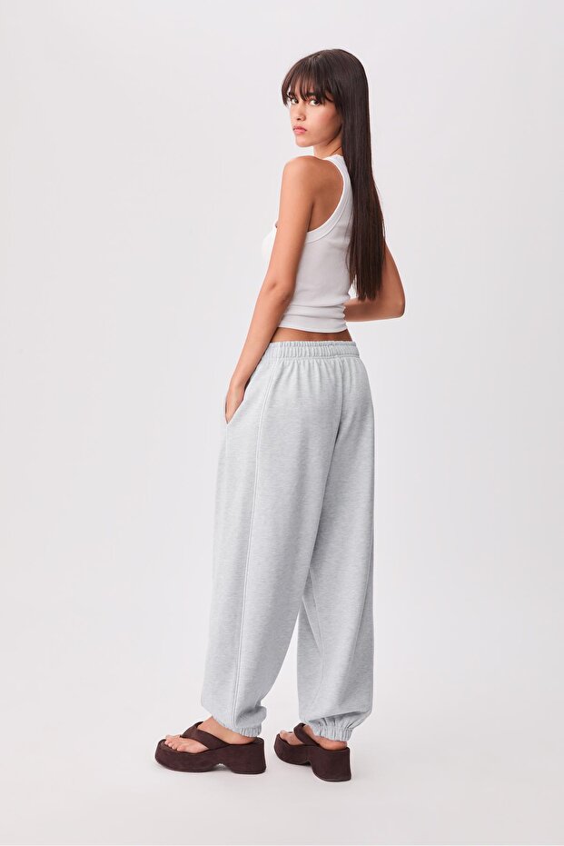 Şeritli jogger pantolon - 5