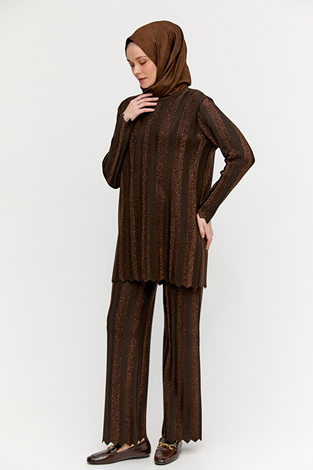 Simli Triko Pantolon - 3