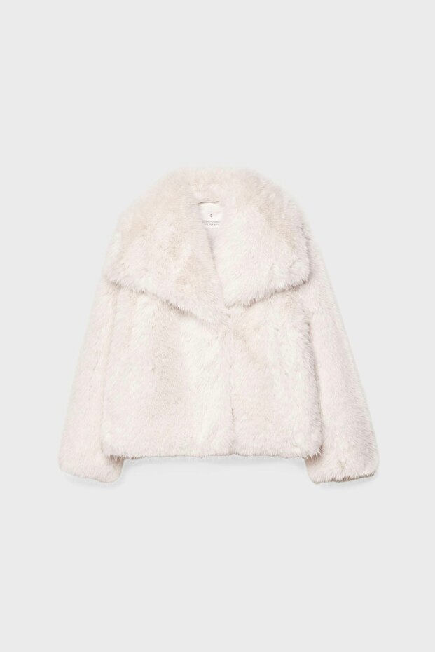 سترة قصيرة من الفرو الصناعي من STRADI - 3