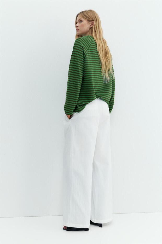 Uzun kollu çizgili tişört - 5