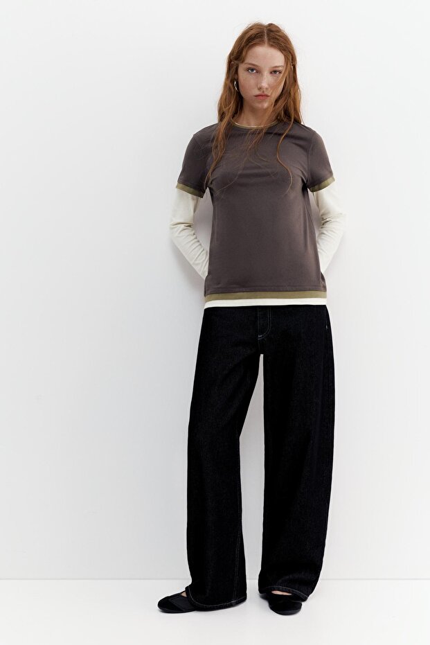 Çift kollu t-shirt - 3