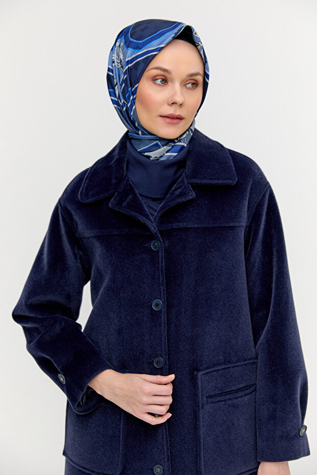 Kaşe Bebe Yaka Kaban - 3