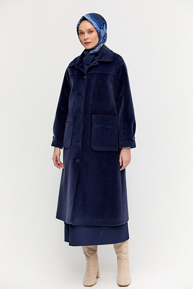 Kaşe Bebe Yaka Kaban - 2