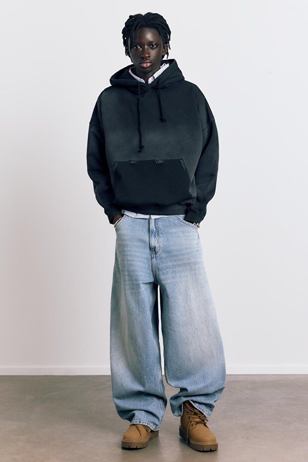 Delaveli kapüşonlu sweatshirt - 3