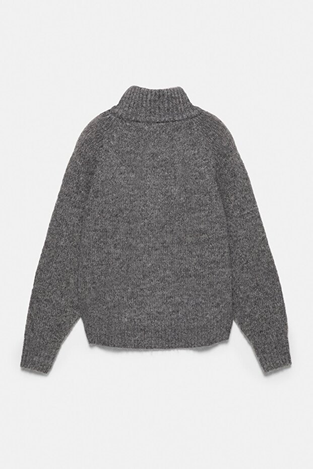 Fermuar yakalı kazak - 7