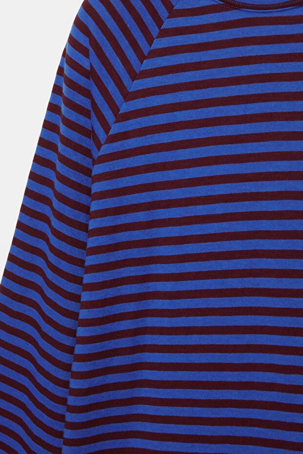 Uzun kollu çizgili tişört - 6