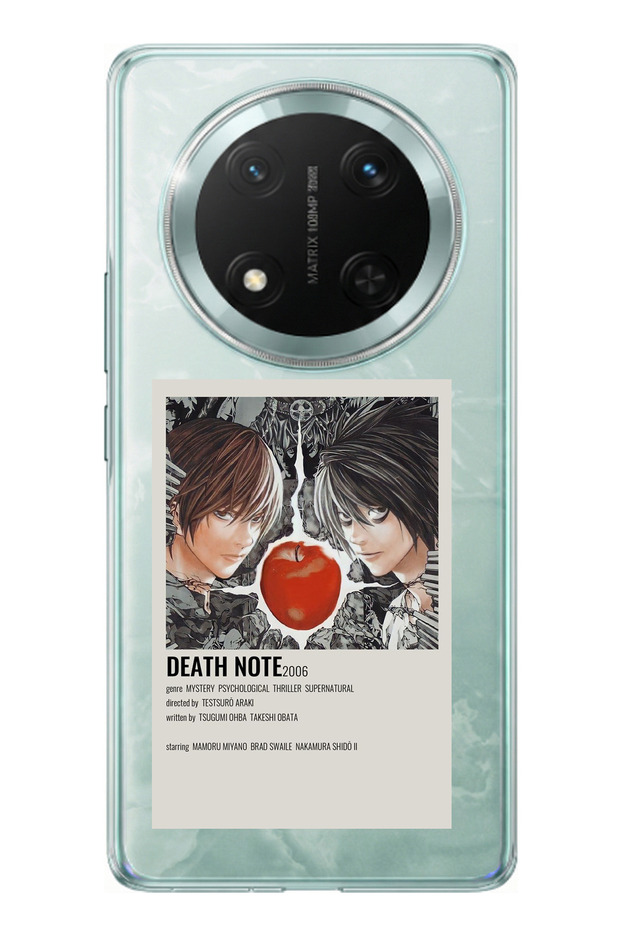 حافظة سيليكون مطبوع متوافقة مع Honor X9C بتصميم ملصق Death Note - 1