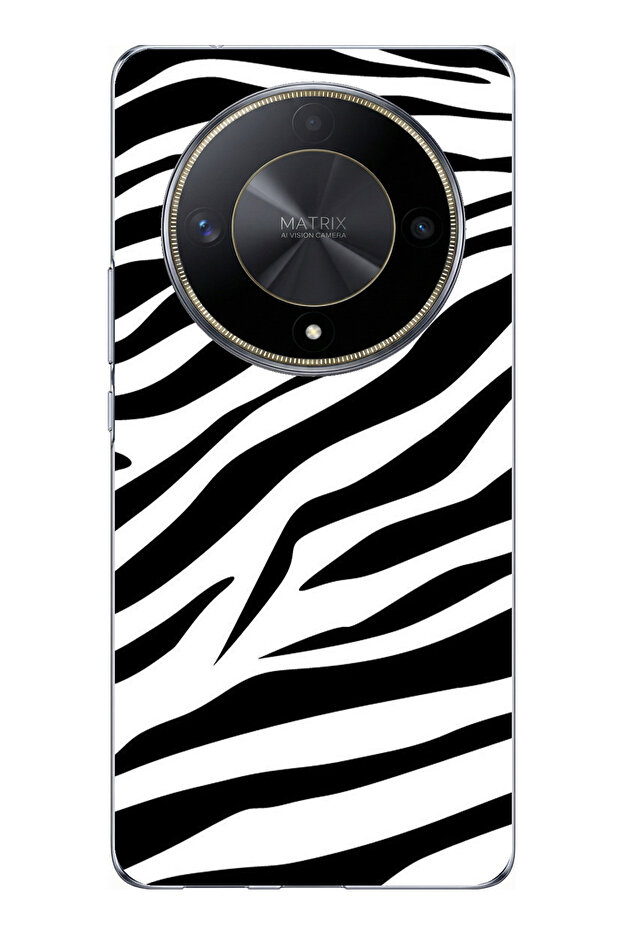 Honor X9B Compatible Zebra Design Printed Silicone Case - 1