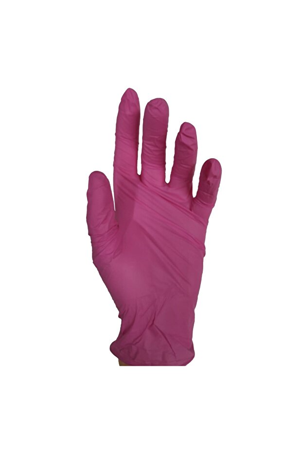 PEMBE NİTRİL ELDİVEN SMALL HASPET - 4