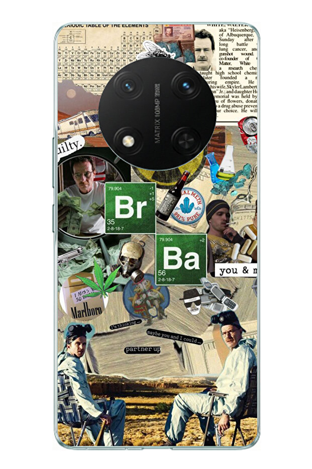 حافظة سيليكون متوافقة مع Honor X9C من Breaking Bad Collage مطبوع - 1