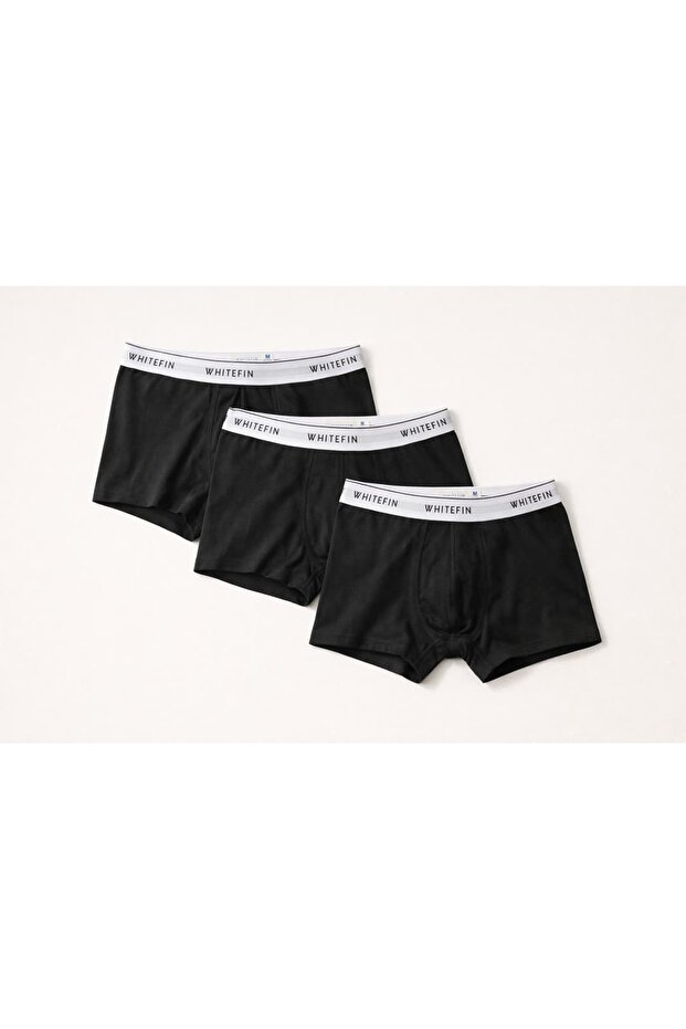 Erkek Boxer 3'lü Black - 1