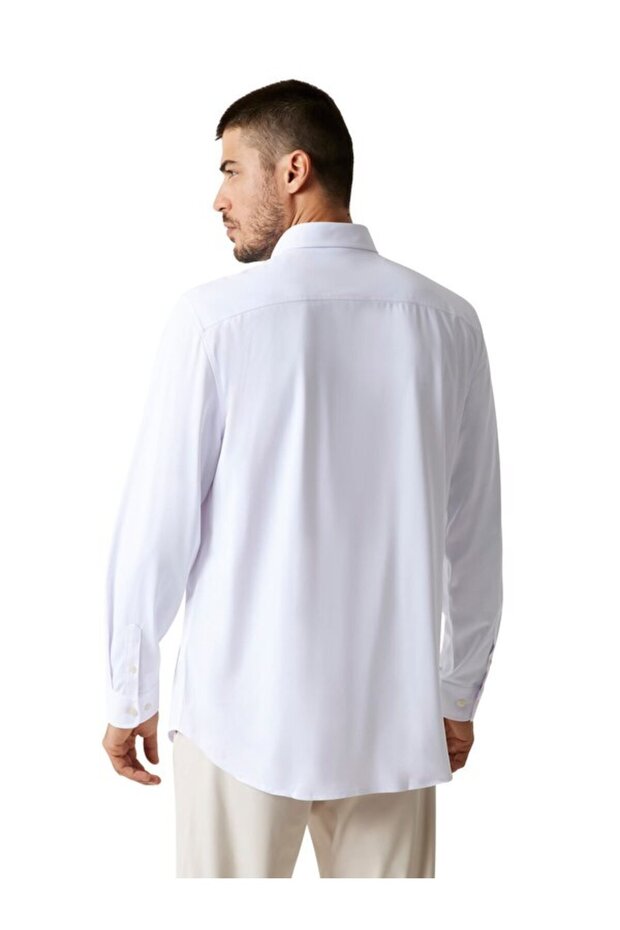 Solid Erkek Regular Fit Gömlek - 3