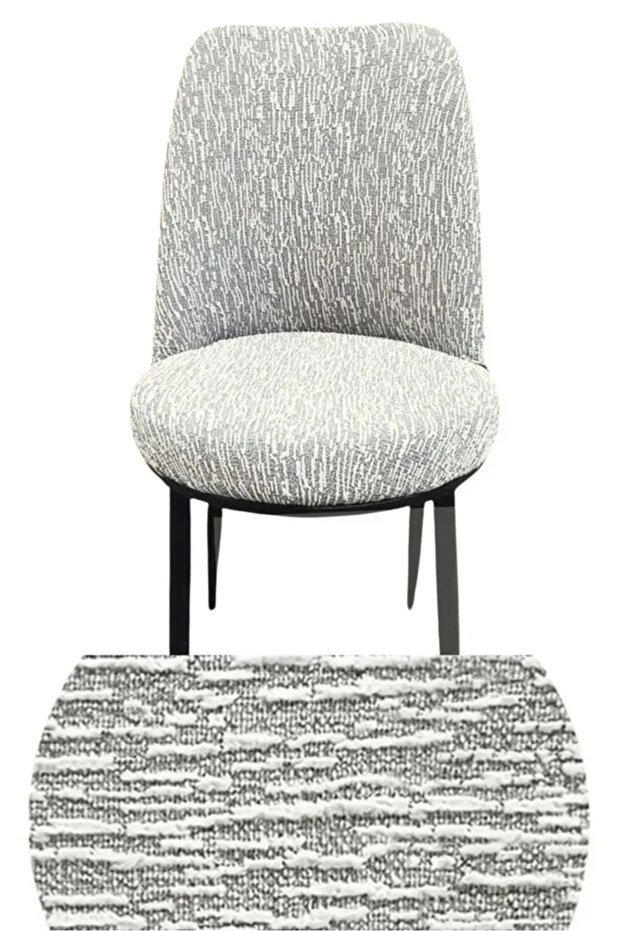 Woven Jacquard Oval Chair Cover. Retro Chair Cover Is Elastic, Flexible, and Washable. 1 Piece