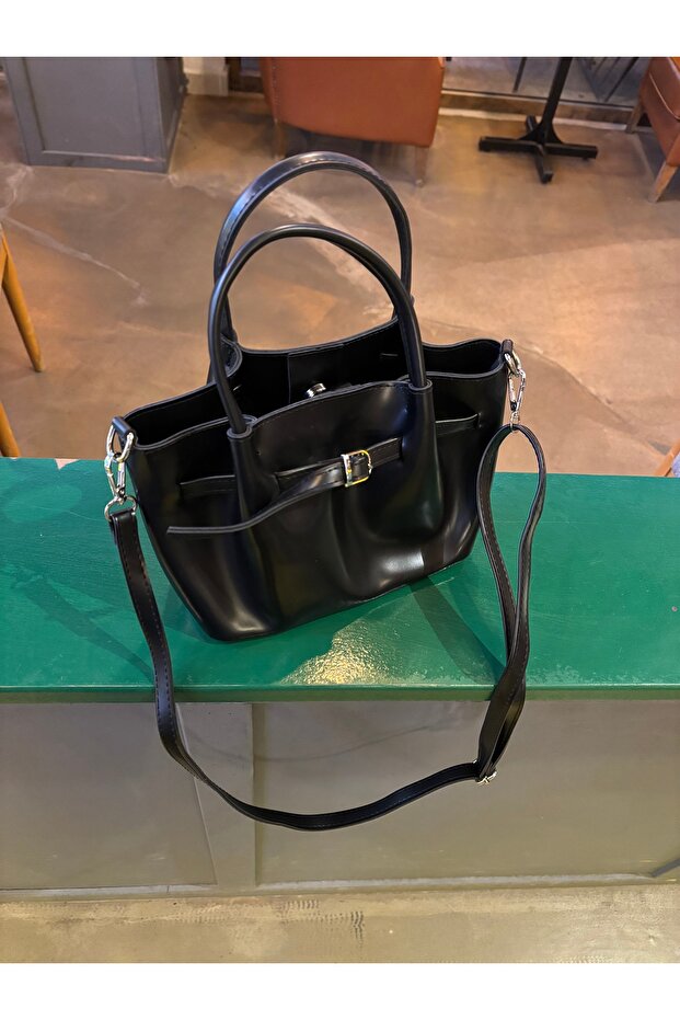 Siyah rugan el çantası - 3